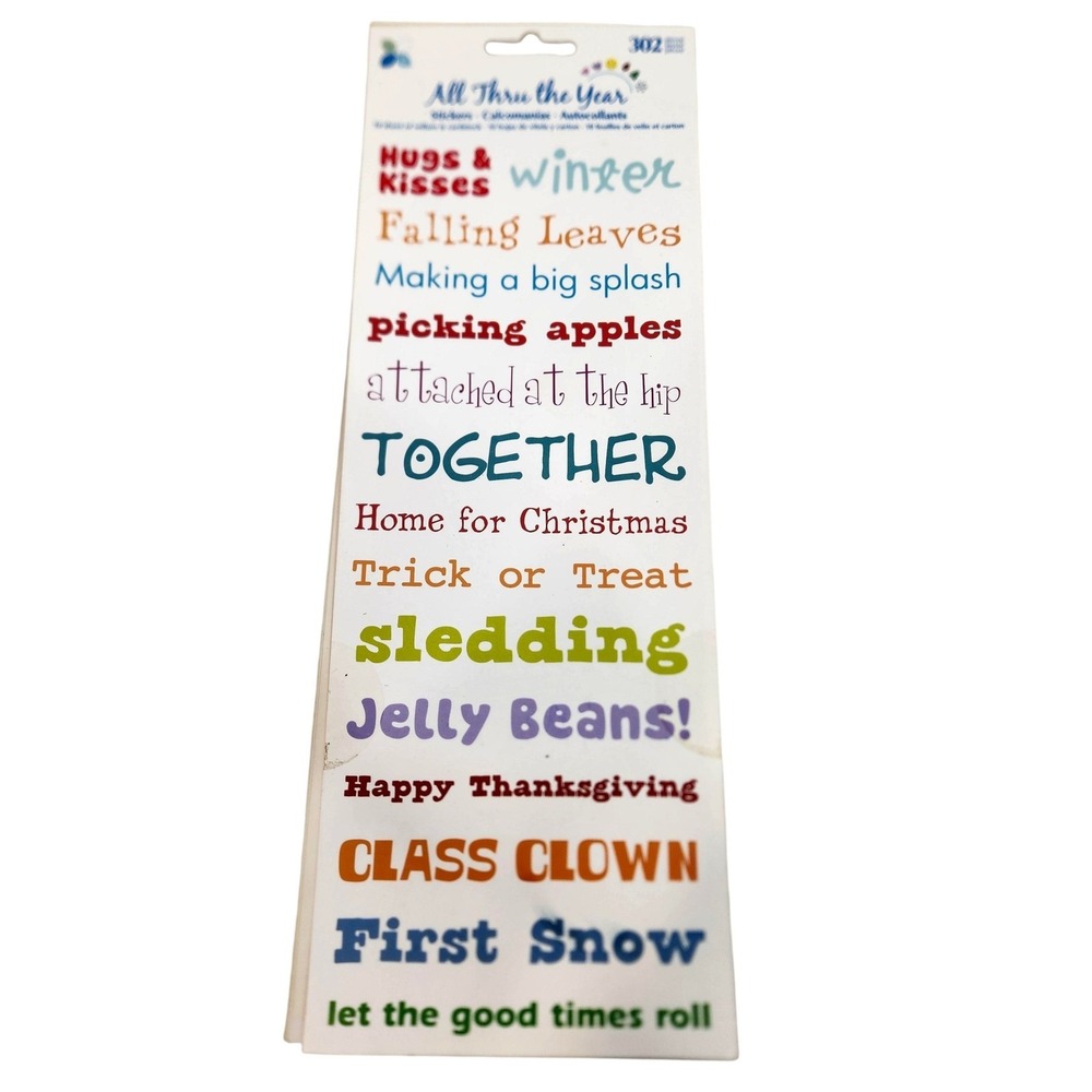 Momenta All Thru The Year 302pc Holidays Sticker Book Multi-Color Scrapbook